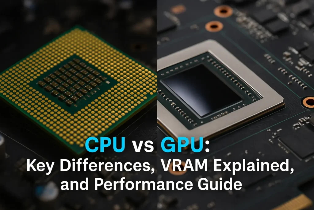 CPU vs GPU: Key Differences, VRAM Explained, and Performance Guide