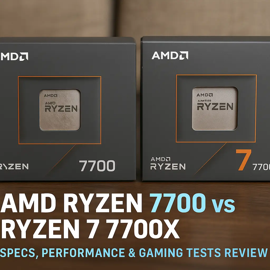 AMD Ryzen 7700 vs Ryzen 7 7700X Specs Performance Gaming Tests Review