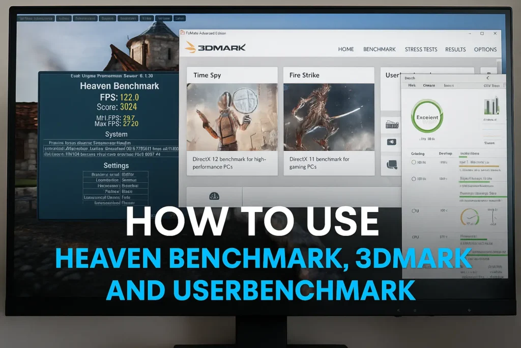 How to Use Heaven Benchmark, 3DMark and UserBenchmark