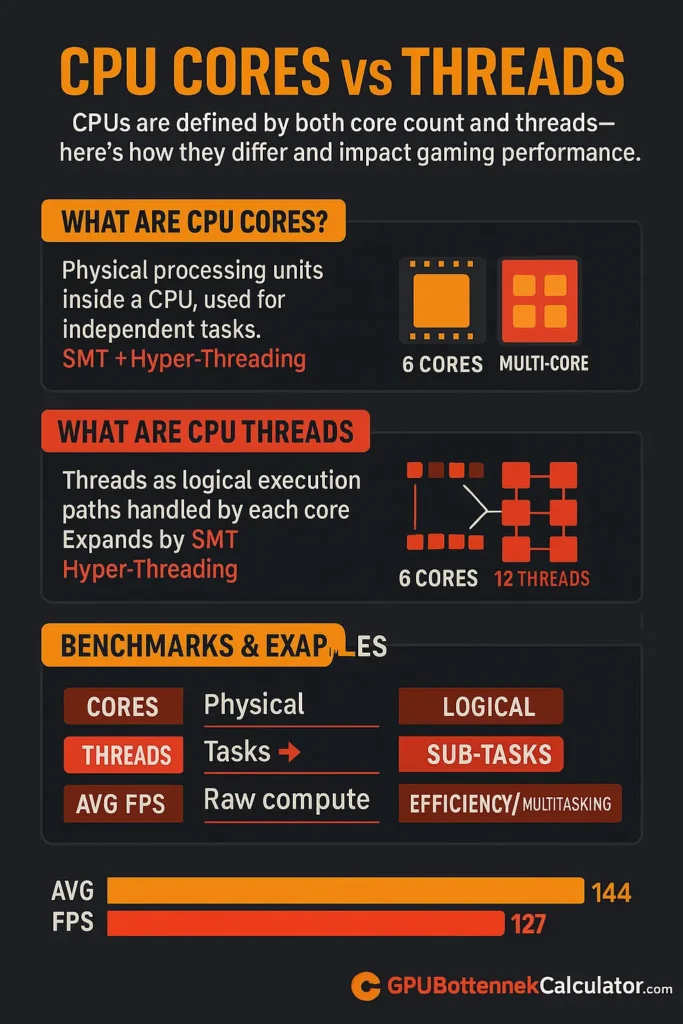 CPU Cores vs Threads