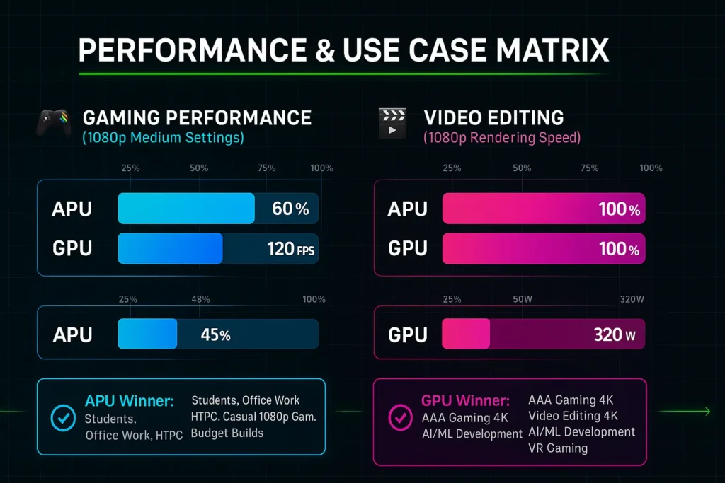 Infographic about Performance & Use Case Matrix