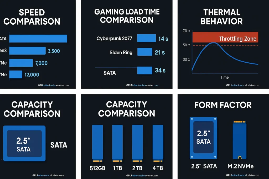 SSD vs NVMe , Speed, Performance, and Gaming Impact